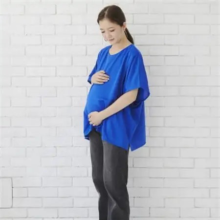 モーハウスの防災授乳服(吸水速乾Tシャツ)(ブルー)_装飾品・工芸品 女性・レディース 洋服 _【配送不可地域：離島・沖縄県】【1590252】