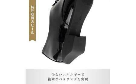【25cm】紳士用 ピアノシューズ 黒エナメル | 靴 くつ シューズ メンズ 男 男性 男性用 日本製 特許取得 滑り止め付 負担軽減 ピアノ 専用 お洒落 オシャレ 上品 紳士 お祝い 贈り物 ギフト 茨城県 龍ケ崎市