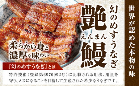 三河一色産　幻のめすうなぎ艶鰻　白焼3尾・T121