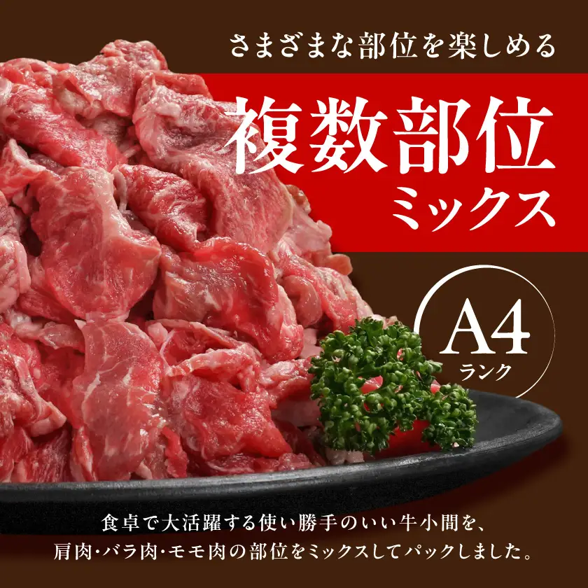 宮崎牛切り落とし2kg〔AD-26-005-2kg〕_ (都城市) 牛肉 切り落とし 宮崎牛 和牛 国産 モモ肉 小分け 200g×10P 牛肉 肉 牛丼 炒めもの カレー 肉じゃが