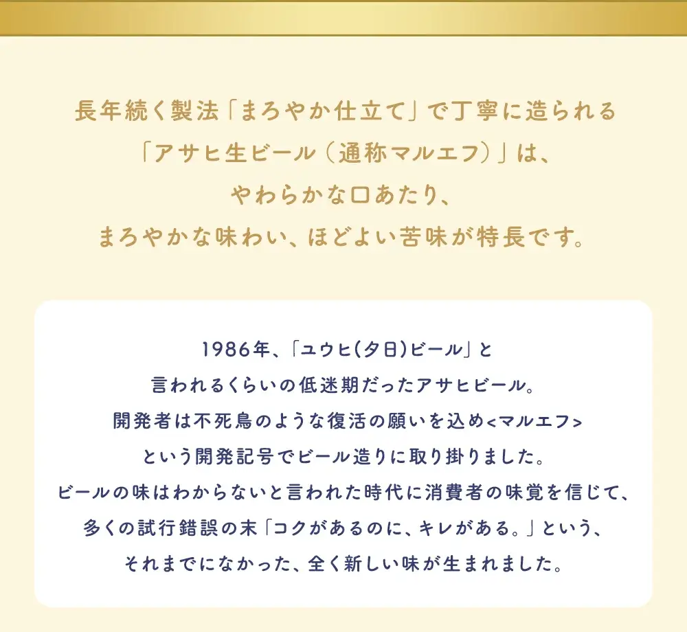 【12か月定期便】【福島のへそのまち　もとみや産】アサヒ生ビール（マルエフ）350ml×24本　【07214-0311】