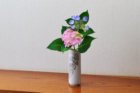 和紙染草花文花入 (H025110)