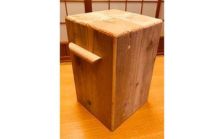 金山杉 スツール 四角(2) 家具 インテリア 機能性 椅子  F4B-0576
