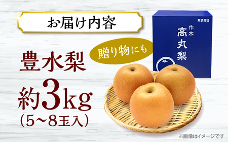 梨「豊水」3kg [APBU001] なし