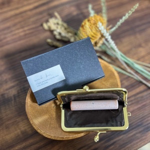 こぎん刺し　印鑑ケース（摘果染めピンク）ハンドメイド印鑑ケース手作り 青森県五所川原市