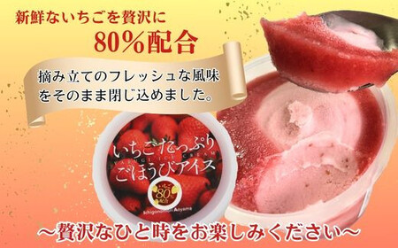 いちごたっぷりごほうびアイス 6個セット【贅沢 スイーツ アイス 苺 ストロベリー】【15-IA-01】
