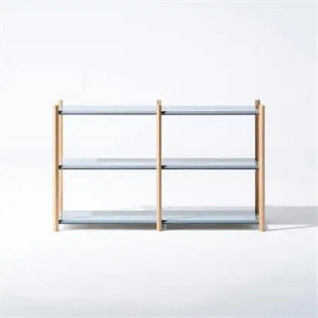 【Fulcrum】Baguette shelf シェルフ/3段×2列(グレー)_雑貨・日用品  家具・インテリア _【1602679】