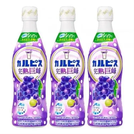 「カルピス(R) 完熟巨峰」プラスチックボトル 470ml×12本_飲料・ドリンク  ジュース _【1604076】