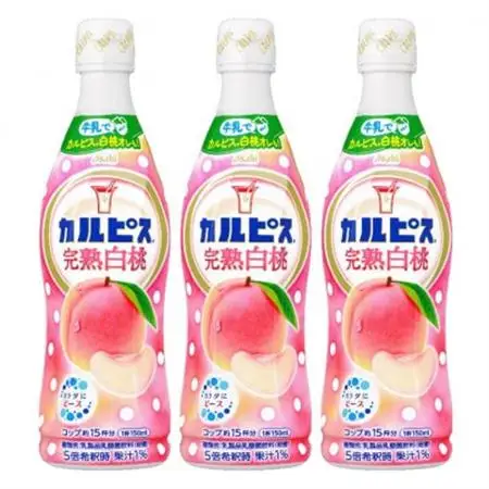 「カルピス(R) 完熟白桃」プラスチックボトル 470ml×12本_飲料・ドリンク  ジュース _【1604081】