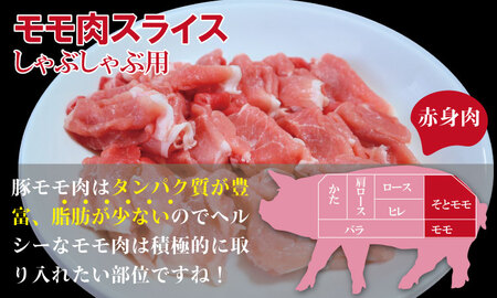 佐賀県産肥前さくらポーク モモ スライス しゃぶしゃぶ用（2.5kg） 潮風F 豚肉 B130-009