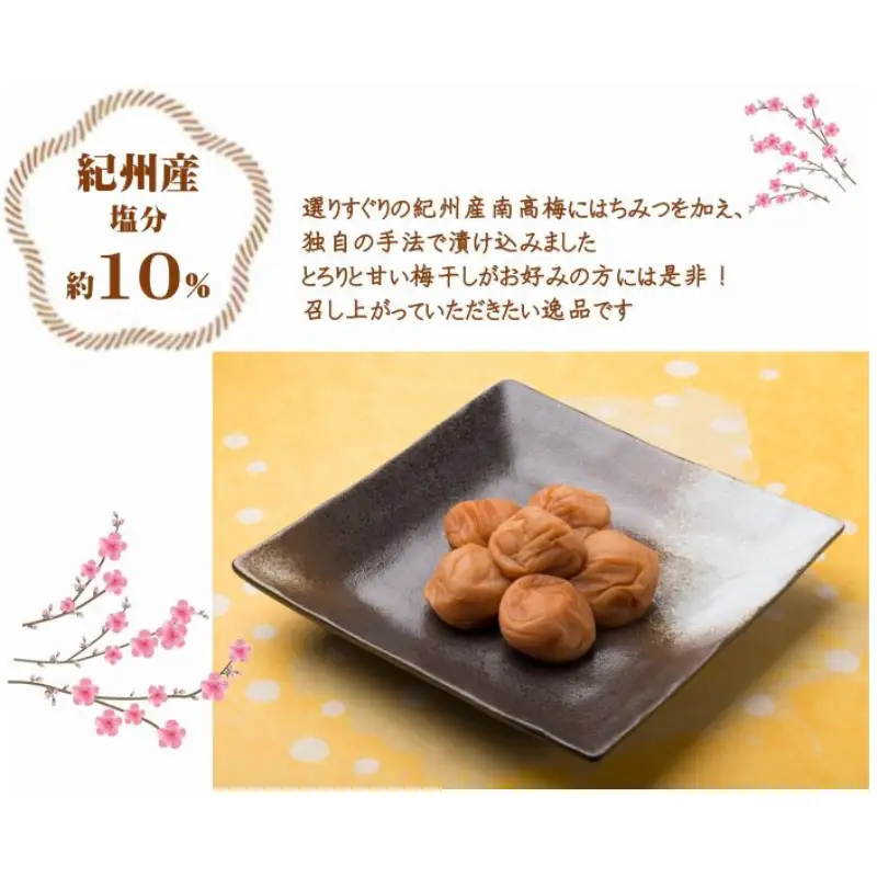 紀州南高梅 はちみつ 850g 塩分 約10％ yamada008A【yamada008A】