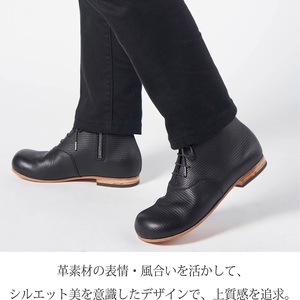 【フレッシュブラック】Boots DECO＜ハーフソールラバー加工あり＞《 日本製 革靴 皮 ビジネス メンズ 革靴 紳士靴 レザー 靴 レザーシューズ 》【2422N08024_02】