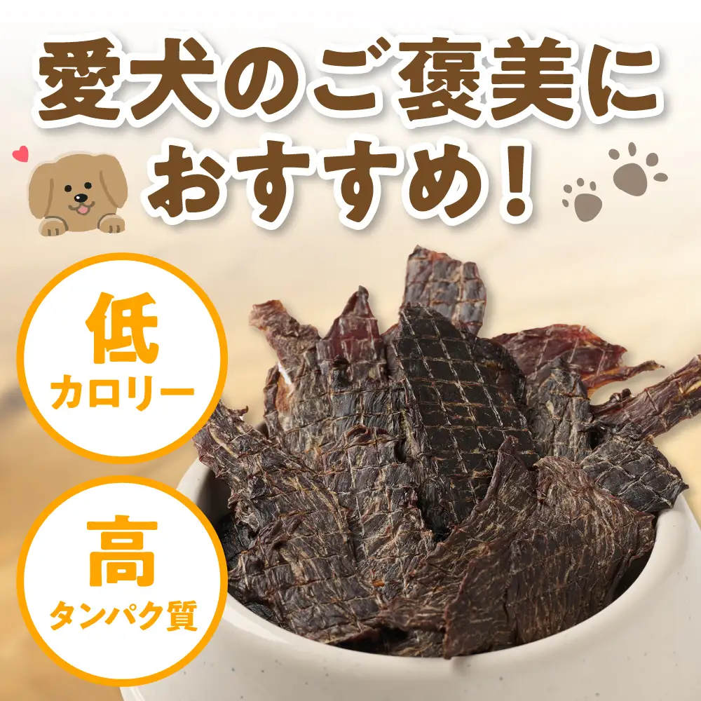 ペット用 馬刺しジャーキー100g  馬肉 ペットフード 愛犬 ドッグフード おやつ 食事 ごはん