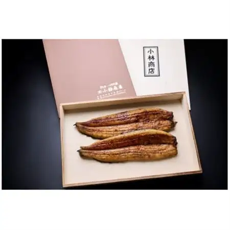 うなぎの六三 こばやし商店 国産 蒲焼うなぎ 約135g×2尾 自家製たれ2個付 木箱入_魚介・海産物 うなぎ  ウナギ 鰻_【配送不可地域：離島・沖縄県】【1604278】