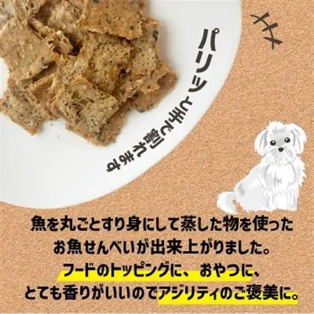 【ペット用】BariShBariShオートミールのお魚せんべい (鯵、カマス、鰯) (20g×4袋)【1593201】
