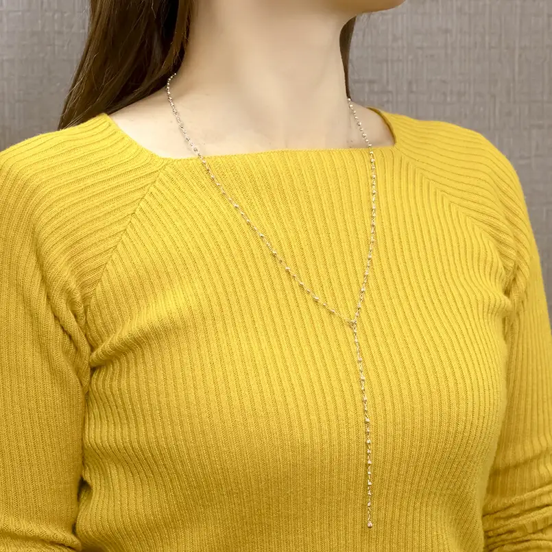 18金 ネックレス チェーン 70cm レディース ロングネックレス チェーンのみ ラリエット ゴールド 18k ホワイトゴールドK18 地金 ミラーボール ジュエリー プレゼント 人気 普段使い シンプル 贈り物 241017an400wn SWAA204
