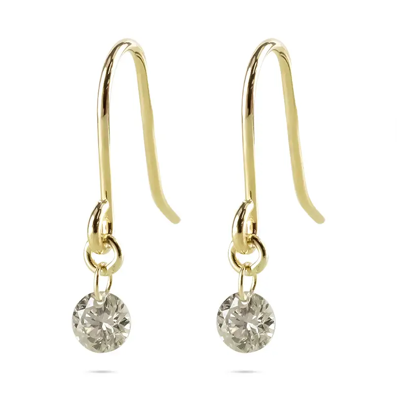 18金 ピアス k18 ダイヤモンド レーザーホール レディース ダイヤ 0.15ct フックピアス ペア 18k 揺れる ゴールド シンプル イエローゴールドk18 K18 人気 ジュエリー プレゼント 普段使い 241108bd200y SWAA208