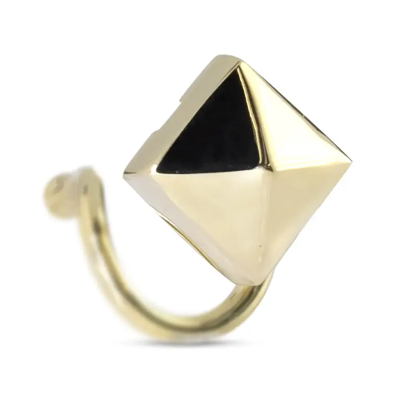 18金 ピアス k18 片耳 メンズ キャッチのいらないピアス つけっぱなし スタッズ ゴールド イエローゴールドK18 18k スクエア 四角 シンプル キャッチナッシャー スタッドピアス 人気 普段使い241226tp200yu SWAA211