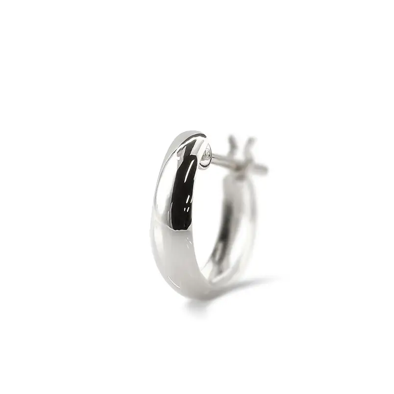 プラチナ フープ ピアス メンズ 片耳 フープピアス 小さめ pt900 地金 リングピアス シンプル 男性 おしゃれ 人気 ジュエリー プレゼント 普段使い210420sh105pum SWAA226
