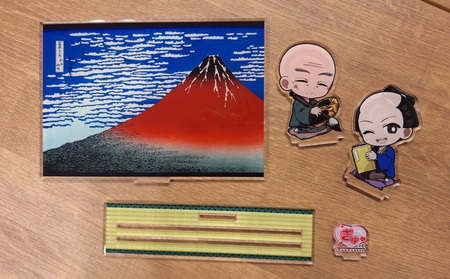 蔦重と浮世絵アクリルスタンド (種類：(2)蔦屋 重三郎・葛飾 北斎『富嶽三十六景 凱風快晴』)_0228-001-T06-2