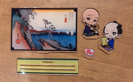 蔦重と浮世絵アクリルスタンド (種類：(4)蔦屋 重三郎・歌川 広重『東海道五拾三次 由井 薩埵嶺』)_0228-001-T06-4