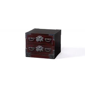 仙台箪笥　二つ抽　木地呂塗【伝統 工芸品 グッドデザイン賞 タンス たんす 和タンス 仙台】
