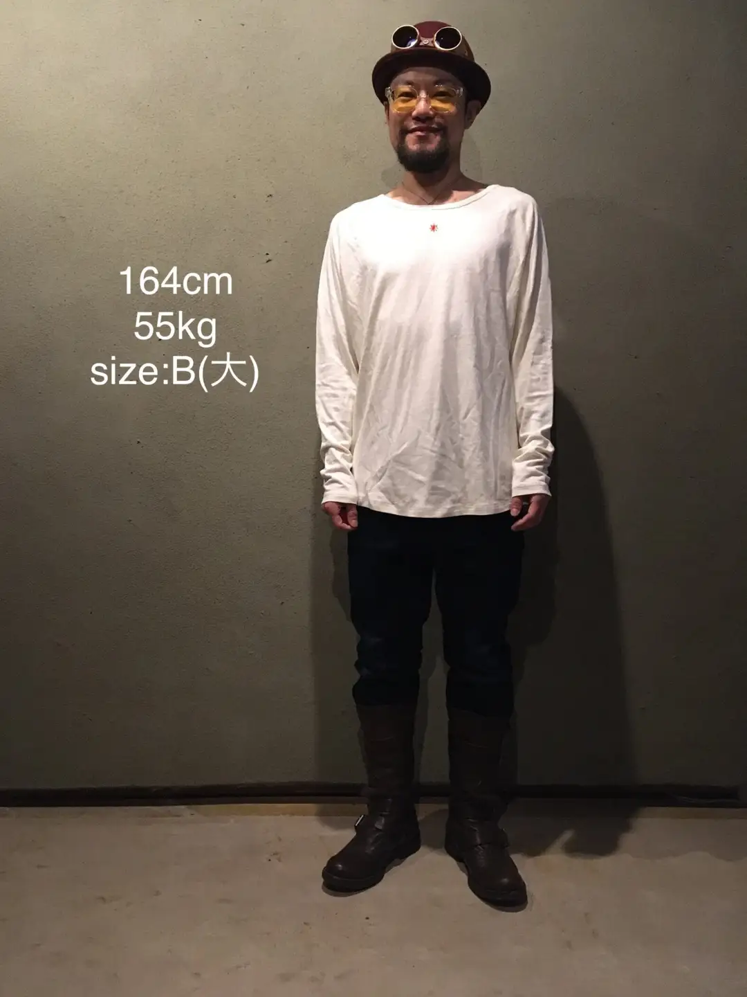 旅人の長袖（麻綿のラグラン長袖） サイズB（M~L） 長袖 カットソー
