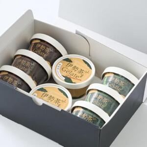 伊勢茶ジェラート＜極抹茶・抹茶・焙煎棒茶＞　8個セットギフト
