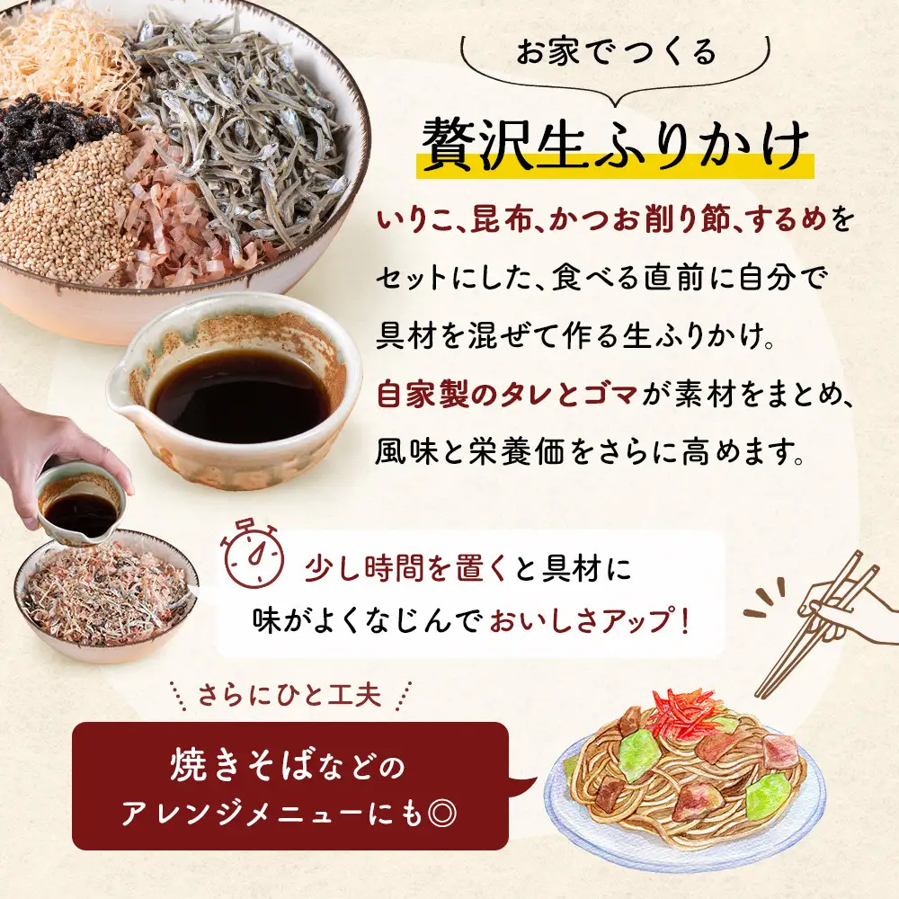 【常温】生ふりかけ10パック　ご家族20日分セット(家族4人～5人　1日2食目安)