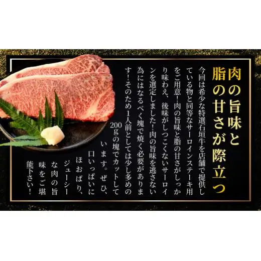 サーロインステーキ　合計400g　IM-71