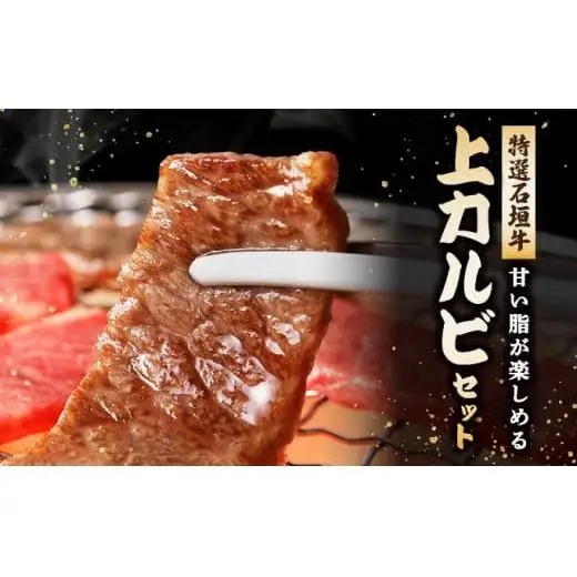 カルビ（ナカバラ/ソトバラ/トモバラ）焼肉用200g×2パック&石垣牛 MARU秘伝の焼肉タレ100ml×1本 　 IM-75