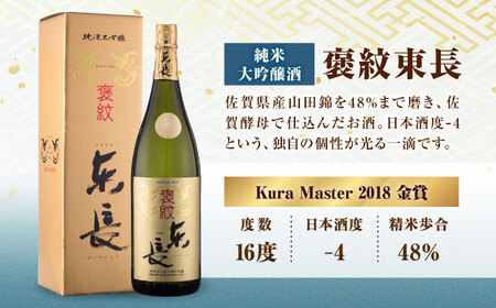 純米大吟醸 褒紋東長 1.8L+大吟醸東長（限定品）しずく搾り 1.8L / 佐賀県 / 瀬頭酒造株式会社 [41AIAD073]
