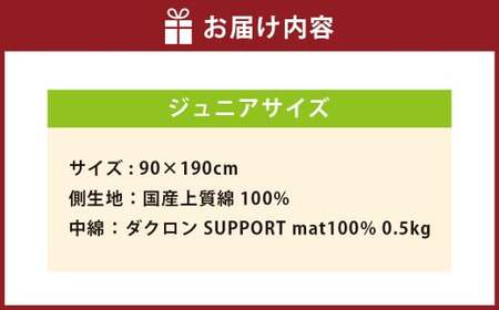 S59 スザキーズ 汗取りパッド ジュニアサイズ （90×190cm） 防ダニ 厚手 洗濯に強い 敷きパッド