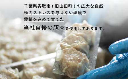 【訳あり】千葉県香取市産三元豚　大粒肉焼売 20個【1kg(50g×20個入)】 / 三元豚 焼売 しゅうまい シュウマイ 手包み 中華 大粒 国産 豚肉 おかず つまみ お弁当 お取り寄せ 千葉県 香取市 JLB003