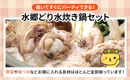 野菜付き!水郷どり水炊き鍋セット(鶏つみれ650g付き)/鶏肉専門店「水郷のとりやさん」 / / 水炊 水炊き みずたき つみれ 鶏つみれ とりつみれ 鶏団子 野菜セット セット 詰合せ 詰め合わせ STS003