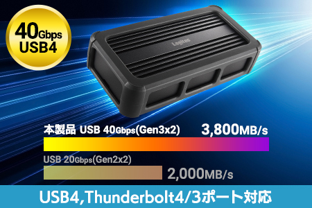 【044-06】 ロジテック USB 4 M.2 NVMe SSD ケース LHR-LPNVWU4CD 