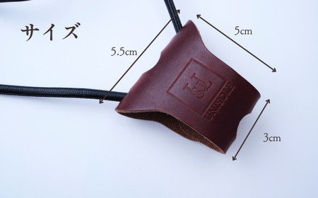 グラスホルダー 【イエロー】 UNISOLE ｜ 革小物 革 学生ブランド 手づくり ユニソレ おしゃれ 革製品 プレゼント ギフト 贈り物 草加レザー 獨協大学 大学生 草加市 埼玉県