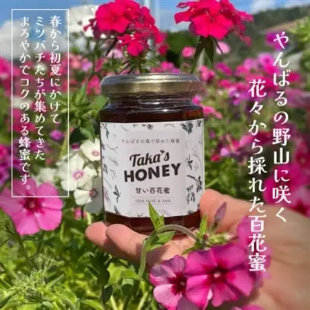 やんばるpure生蜂蜜(国産はちみつ) 甘い百花蜜 180g×4瓶【1581392】