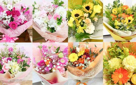【指定日必須】【12ヶ月定期便】季節のお花定期便（花束） 花 季節の花 葉物