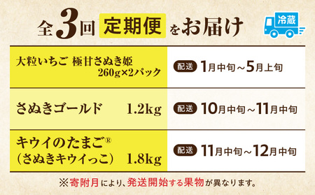 季節の恵み3回定期便M | 果物 フルーツ 青果 青果物 デザート スイーツ 果実 旬 季節 旬の果物 季節の果物 生鮮食品 生鮮 贈答 贈り物 ギフト プレゼント おすそ分け お祝い 内祝い ご褒美 人気 グルメ お取り寄せ 特産品 特産 国産 香川県 三木町 |_mk165-t044