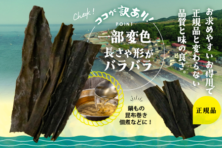 【訳あり】日高昆布100g×3P[48-1448]