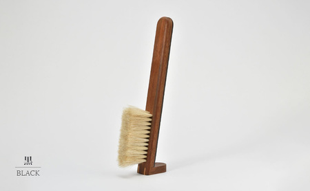 STAND BRUSH ／ 印伝・黒　紫　赤 ブラシ 卓上ブラシ 洋服ブラシ 馬毛 工芸品 日本製 墨田区 東京 紫