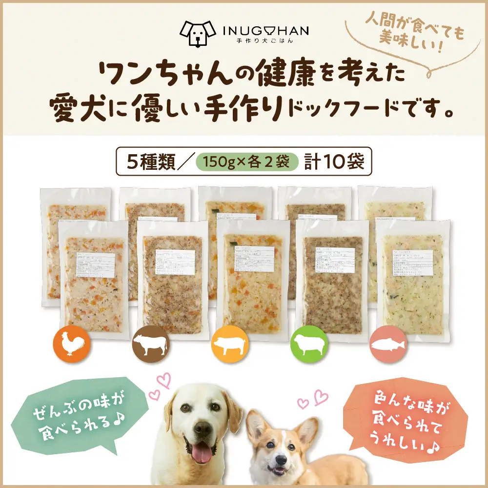 ワンちゃん用おじや5日間セット【各150g×2袋(計10袋)】