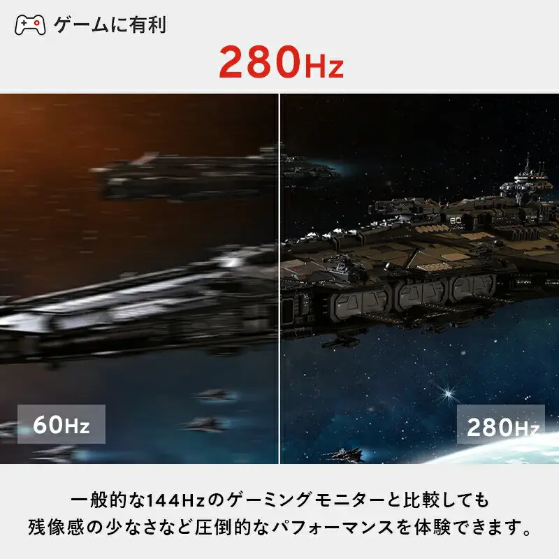 Pixio ゲーミングモニター 24.5インチ FHD 280Hz Fast IPS ホワイト/白 PX259PW