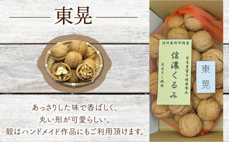 殻付き信濃くるみ 500g（品種 東晃）｜2026年産 長野県東御市産 ※2026年11月以降発送