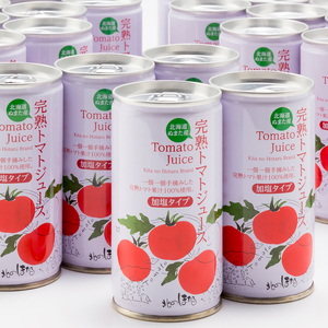 トマトセットB（トマトジュース加塩缶×60本・トマトケチャップ×6個）保存料 無添加 国産 北海道産 n-0059