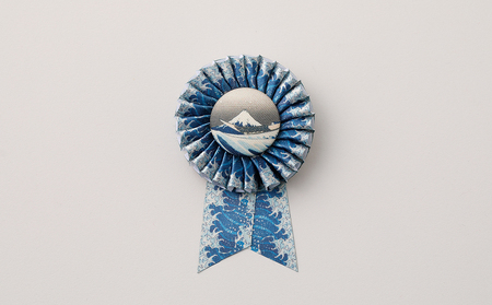 浮世絵くるみボタン 神奈川沖浪裏ロゼット_0226-001-T06