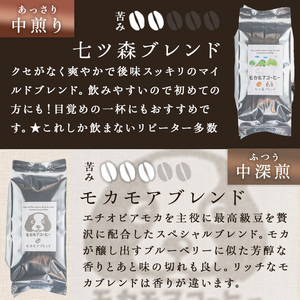 自家焙煎珈琲豆 飲み比べセット(豆) 200g×5種 計1kg 中煎り 中深煎 深煎り 季節のブレンド コーヒー 珈琲 コーヒー豆 焙煎 スペシャルティコーヒー セット【モカモアコーヒー】ta511-A