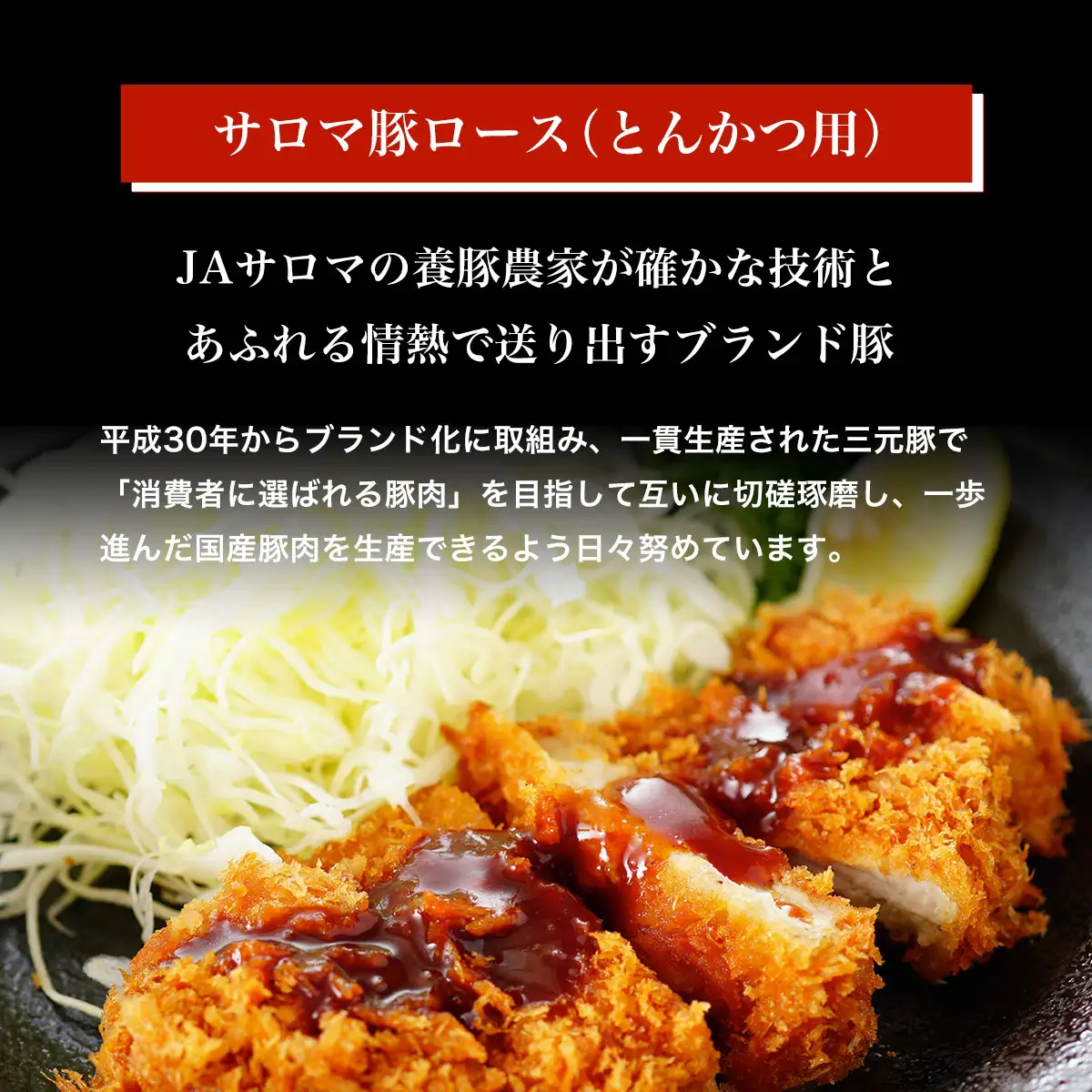 サロマ豚 ロース 600g （しゃぶしゃぶ用300g＋とんかつ用300g） SRMM009