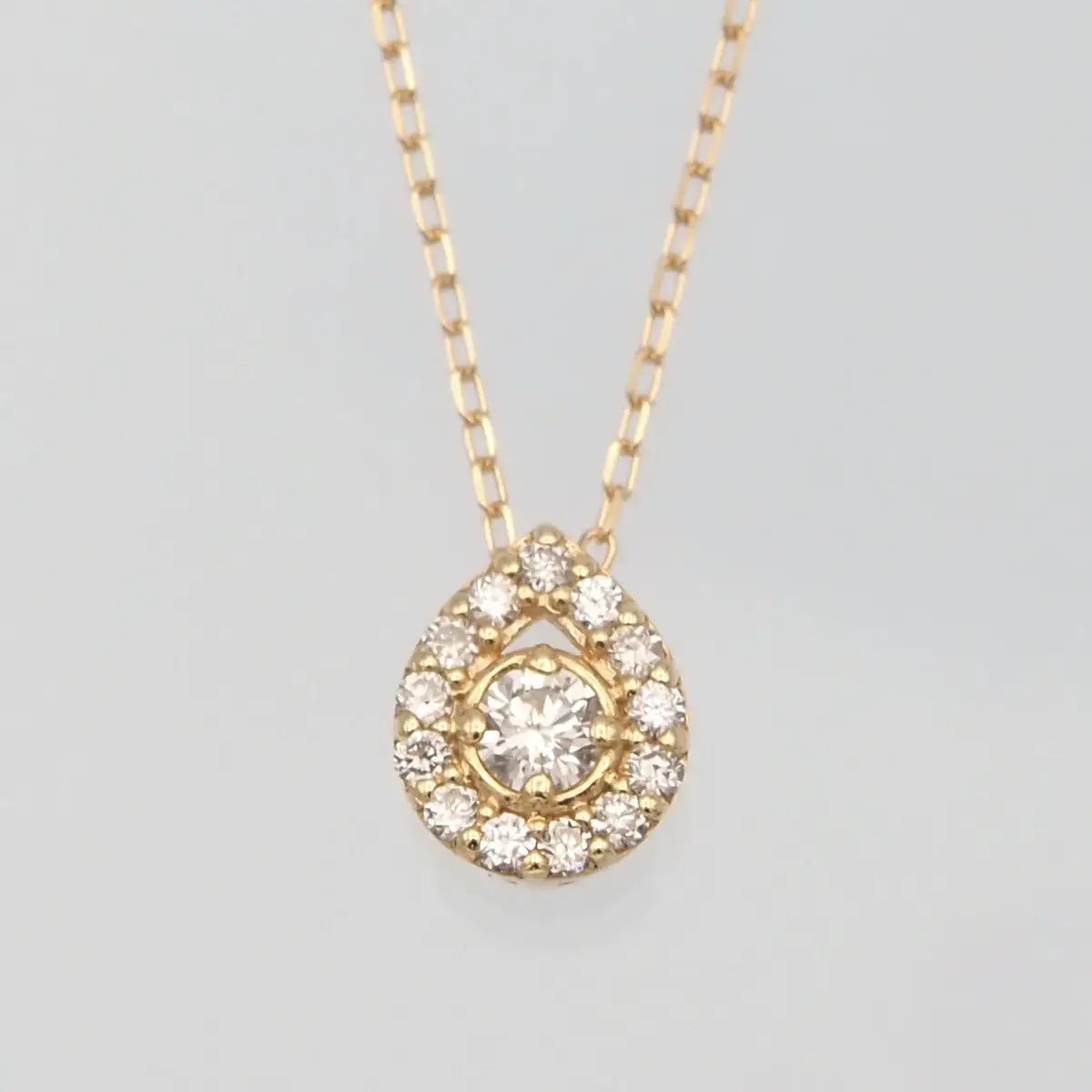 K18 0.14ct ダイヤモンド ペンダントネックレス　HH-019719 SWBT001-G
